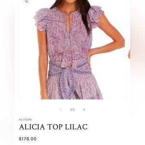 NWT Allison paisley top